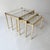Vintage Nesting Coffee Tables in Gold-Tone Metal and Mirror, 1970s, Set of 3 For Sale - Image 12 of 12