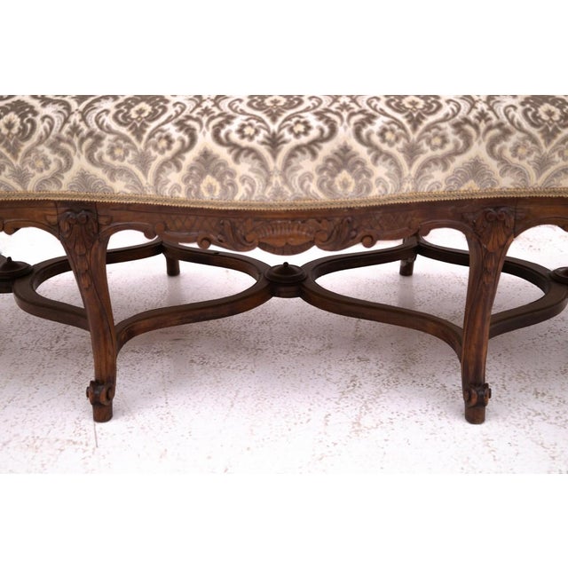 Wood Antique French Sofa, 1910 For Sale - Image 7 of 8
