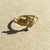 Modern Art Nouveau–Inspired Peridot and Pearl Botanical Ring in 14k Gold, Size 7.5 For Sale - Image 3 of 7