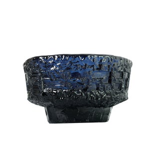 Vintage Swedish Glass Bowl by Göte Augustsson for Ruda, 1970s For Sale