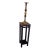 Vintage Traditional Mahogany Fluted Pedestal Plant Stand With Fretwork Apron For Sale