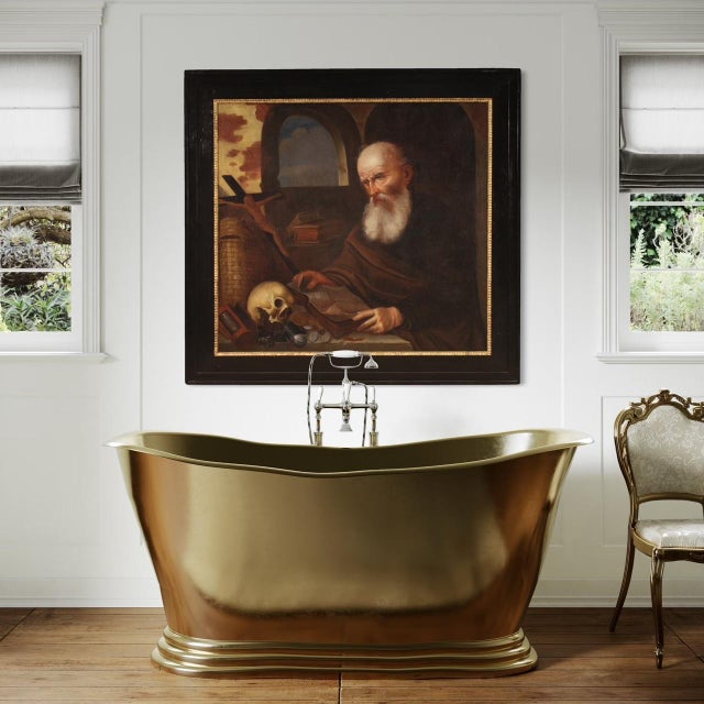 17th Century Flemish Artist, Saint Jerome in His Study, 1630, Oil on Canvas, Framed For Sale - Image 5 of 16