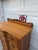 Antique Victorian Oak Serpentine Front Five-Drawer Highboy Dresser With Ornate Carved Crest For Sale - Image 9 of 12
