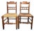 Antique English Oak Pair of Occasional Chairs C 1900 For Sale