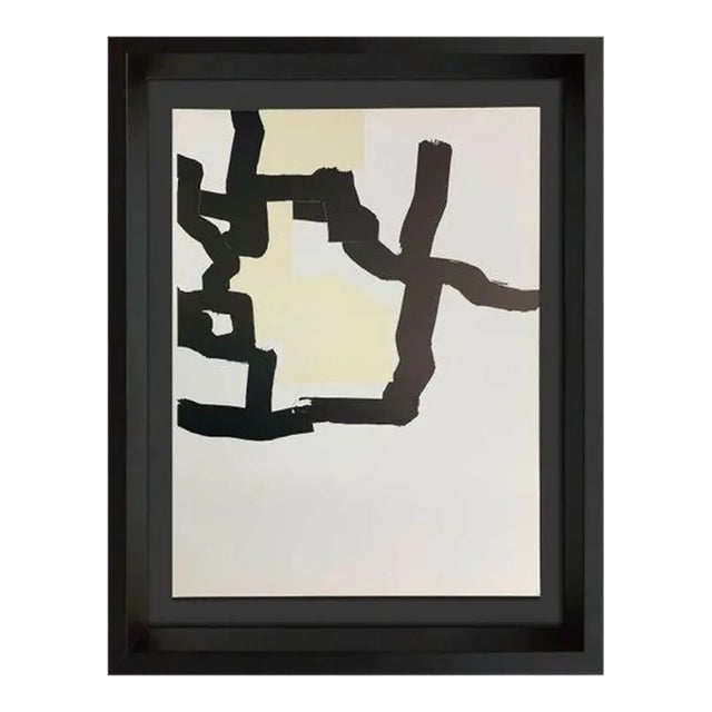Eduardo Chillida Litograph Original 1970 W/Archival Frame For Sale