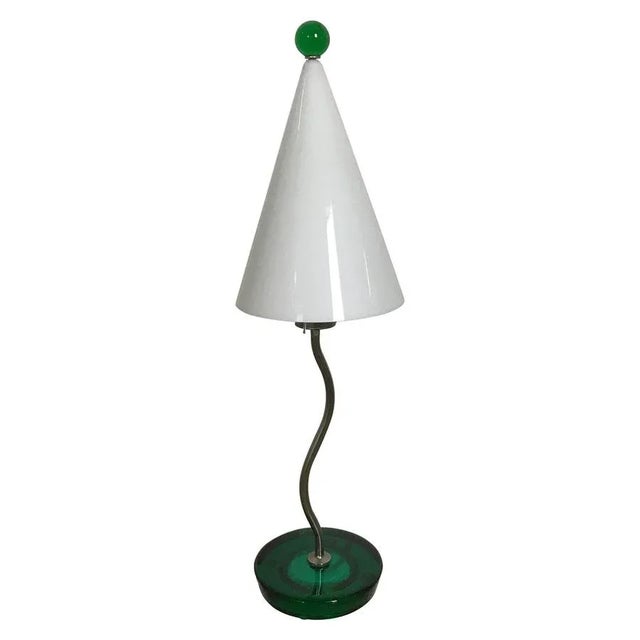 Metal & Glass Table Lamp For Sale - Image 10 of 10