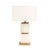 Modern Pasargad Home Imperial Marble & Metal Table Lamp For Sale - Image 3 of 8
