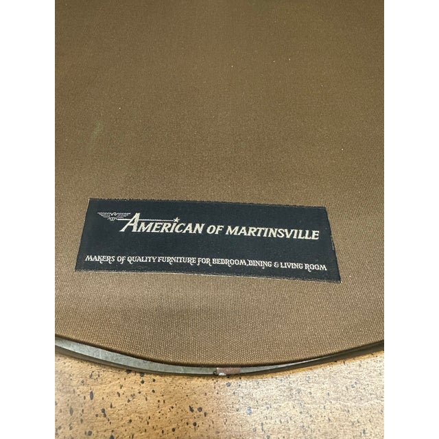 Pair of Mid 20th Century Cane Barrel Lounge Chairs by American of Martinsville For Sale - Image 10 of 10