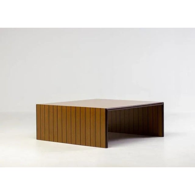 Brown Italian Architectural Vaneer Book-Matched Coffee Tables For Sale - Image 8 of 9