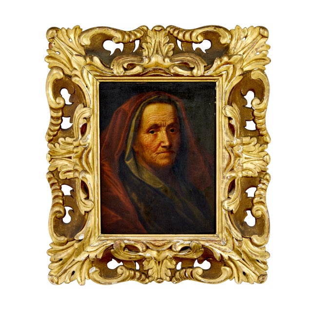 Early 18th Century After Balthasar Denner, Lady, 1730, Oil on Board, Framed For Sale - Image 5 of 5