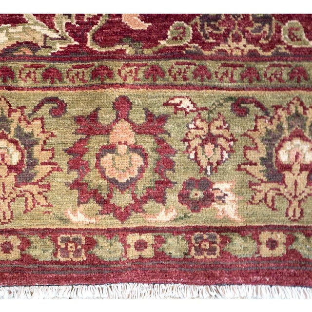 MANSOUR Mansour Fine Handwoven Agra Rug - 6' X 8'7" For Sale - Image 4 of 4