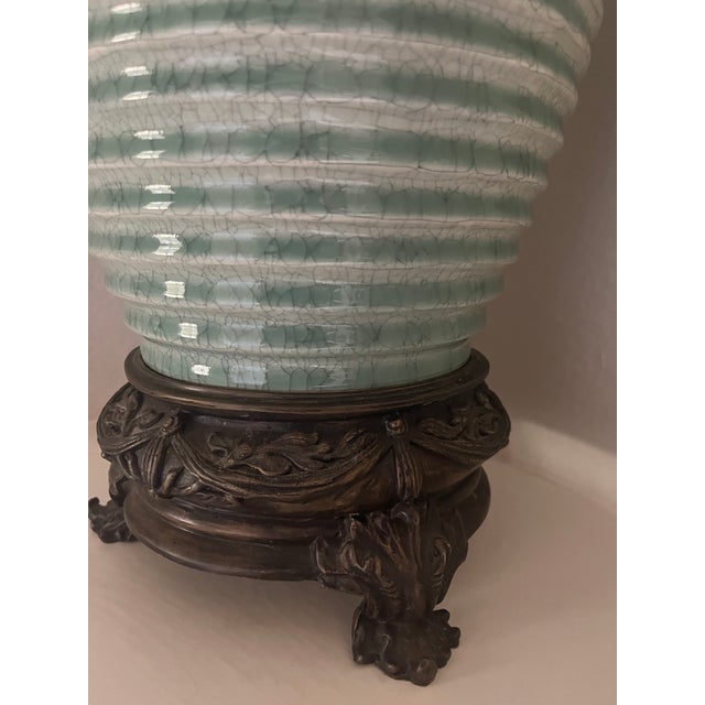 Wildwood Vintage Wildwood Ribbed Ginger Jar With Base For Sale - Image 4 of 5