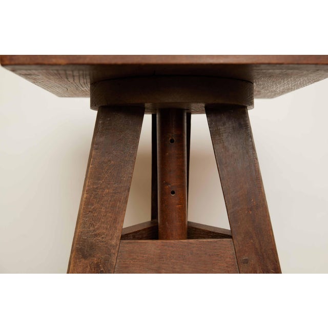 1950s Vintage Wood Sculpture Stand From France, Circa 1950 For Sale - Image 5 of 10