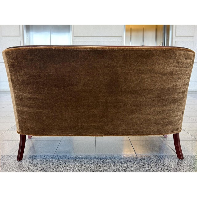 Danish Deco Mahogany Settee For Sale - Image 12 of 12