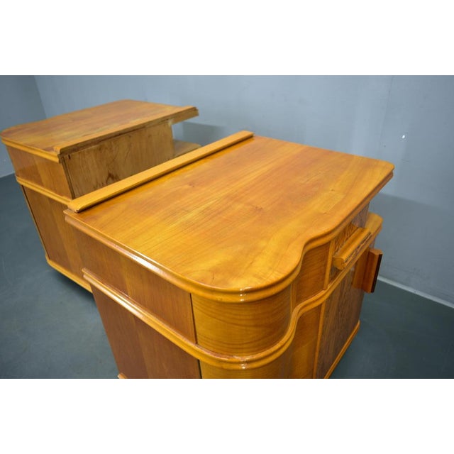 Vintage Art Deco Bedside Tables, Czechoslovakia, 1939s, Set of 2 For Sale - Image 14 of 18