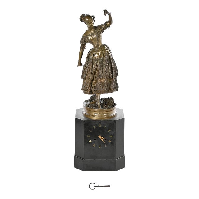 Bronze Fanny Elssler Sculpture by Jean-Auguste Barre For Sale