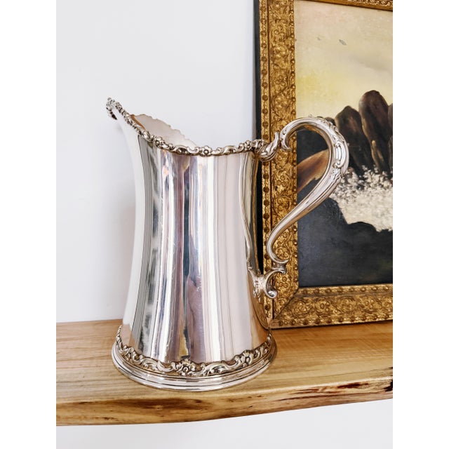 Antique Silver Plated Tiffany & Co Water Pitcher For Sale - Image 10 of 10