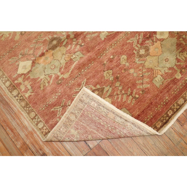 Mid-Century Modern Vintage Zabihi Collection Turkish Floral Konya Rug - 4'2" x 7'10" For Sale - Image 3 of 7