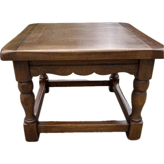 Mid 20th Century Solid Wood European Side or End Table For Sale - Image 5 of 7