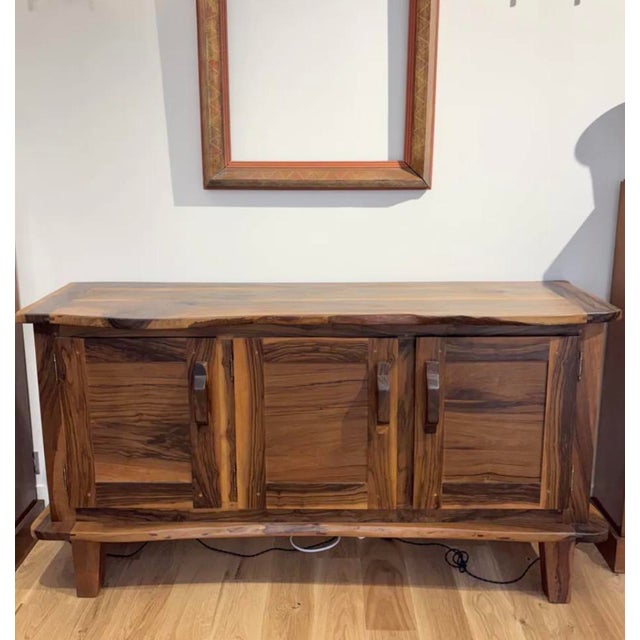 Brutalist Brutalist Sideboard in Olive Wood, 1952 For Sale - Image 3 of 10
