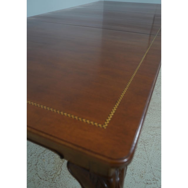 Stickley George III Style Mahogany Inlaid Dining Table For Sale - Image 16 of 18