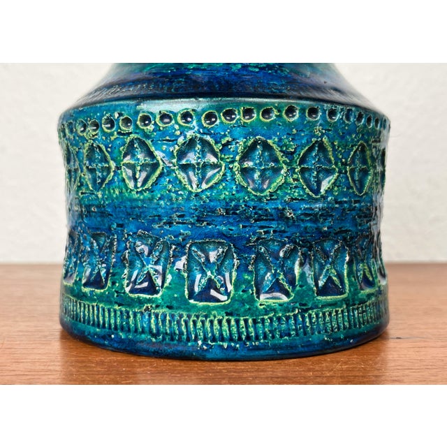 Mid-Century Modern Rimini Blu Pottery Vase by Aldo Londi for Bitossi, Italy, 1960s For Sale - Image 15 of 18