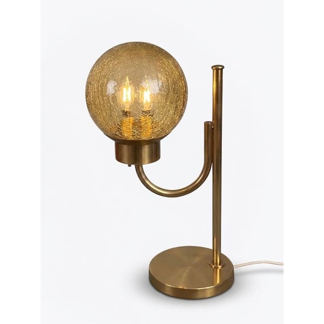 Vintage Swedish Brass Table Lamp from Bergboms, 1970s For Sale - Image 11 of 11