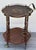 Mid-Century Italian Hollywood Regency Italian Marquetry Masonic Bar Cart With Brass Gallery For Sale In Los Angeles - Image 6 of 8