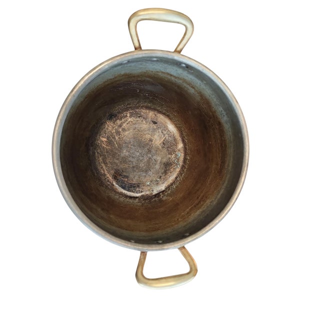 Ruffoni Italy Mid 20th Century 13.25 Quart Lidded Copper Stock Pot For Sale - Image 4 of 7