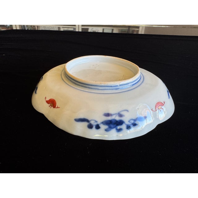 Antique Japanese Imari Porcelain Dish With Phoenix and Gilt, Late Edo / Early Meiji For Sale - Image 12 of 13