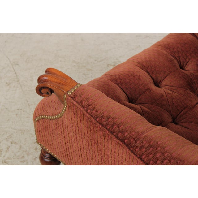 Stickley Leopold Upholstered Chair & Ottoman For Sale - Image 11 of 18