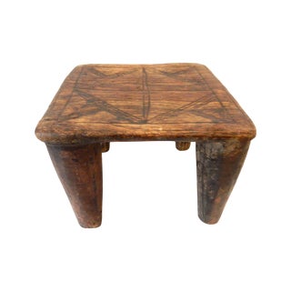 Rustic Nigerian Nupe Stool Table For Sale