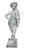 Vintage European-Style Lead Garden Statue of a Standing Violinist For Sale - Image 4 of 12