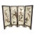Vintage Chinoiserie Tabletop Four Panel Screen For Sale