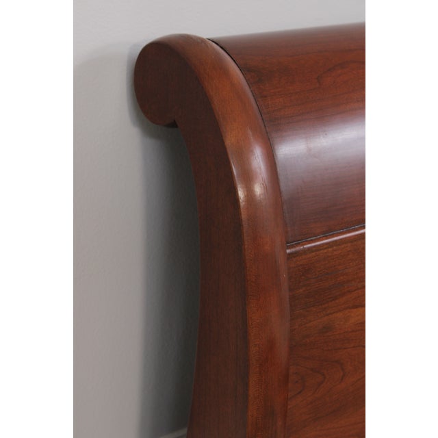 Stickley Cherry LaRochelle Queen Size Sleigh Bed For Sale - Image 14 of 18