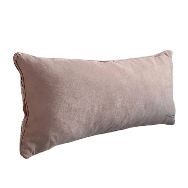 Modern Dransfield & Ross Ny Set (2) Lumbar Pillows Wool / Feather Coral Ivory For Sale - Image 3 of 12