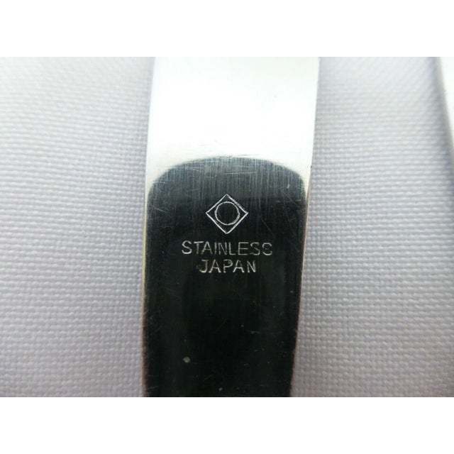 Mid-Century Modern Atomic Stainless Dinner Knives - Set of 4 For Sale - Image 4 of 8