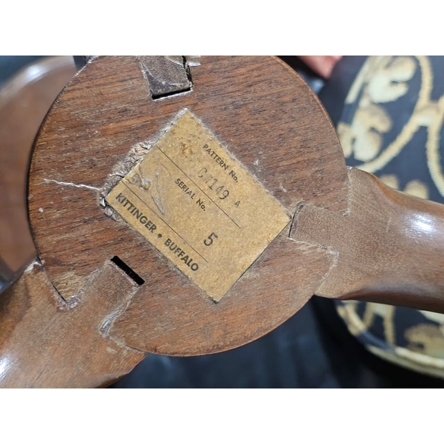 Late 20th Century Kittinger Colonial WIlliamsburg Cw 149 Mahogany & Copper Top Kettle Stand For Sale - Image 12 of 13