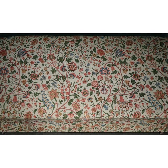 Antique Victoria Triple Sized Ottman Storage Trunk Embriodered Upholstery by Aeg, 1880 For Sale - Image 12 of 18
