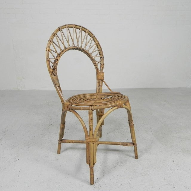 Bamboo Dining Table Chair, 1950s For Sale - Image 17 of 18