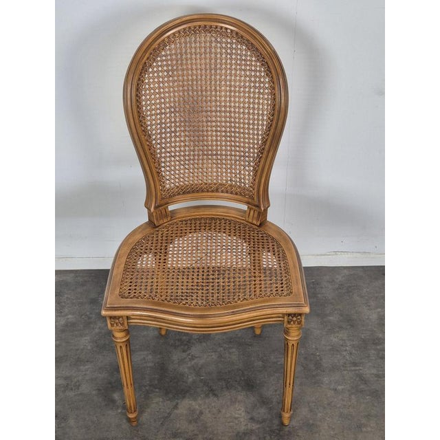 Louis XVI Style Cane Side Chairs, Set of 2, in Very Good conditions.