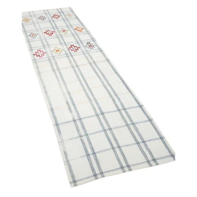 Mid-Century Modern Vintage Kilim Runner For Sale - Image 3 of 7
