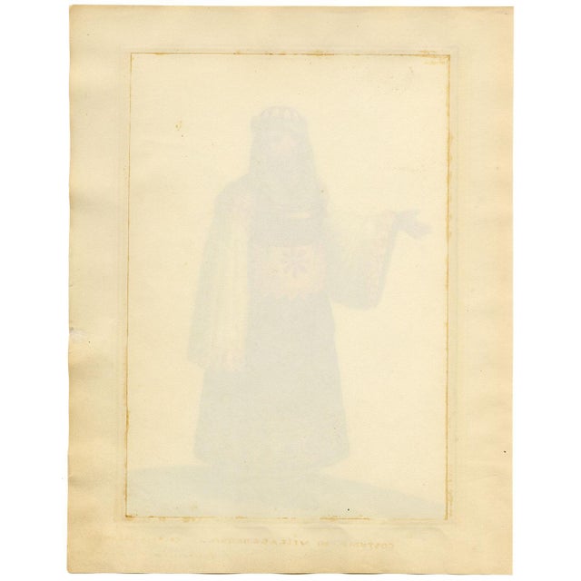 Michela De Vito, Costume of St. Catherine, Province of Calabria in the Kingdom of Naples, 1800s, Watercolour For Sale - Image 5 of 7