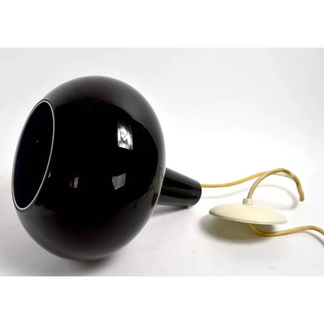 Prescolite Colored Glass Pendant by Prescolite Black For Sale - Image 4 of 7