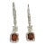 2.02 Ct Natural Fancy Orange & Diamond Dangle Earrings - 2 Pieces For Sale