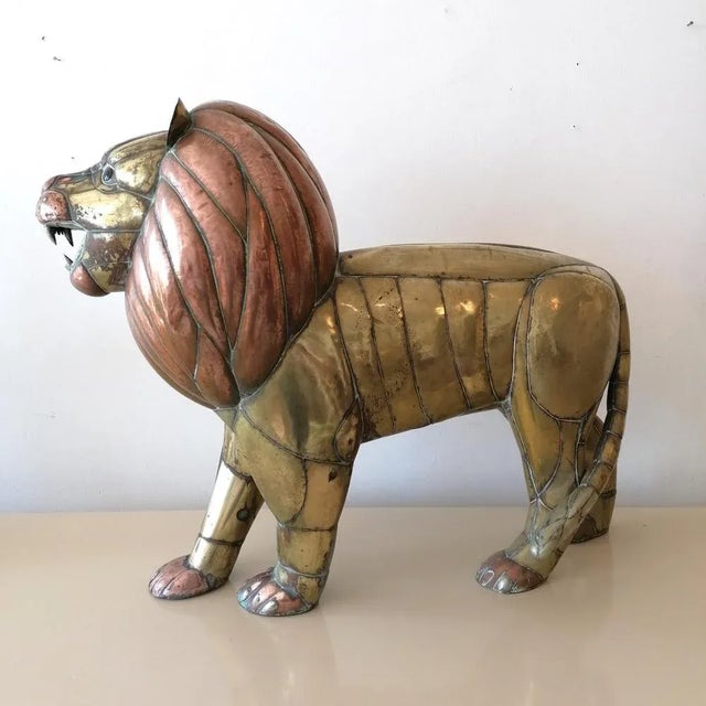 Sergio Bustamante, Animal Sculpture, 1970s, Brass & Copper For Sale - Image 10 of 12
