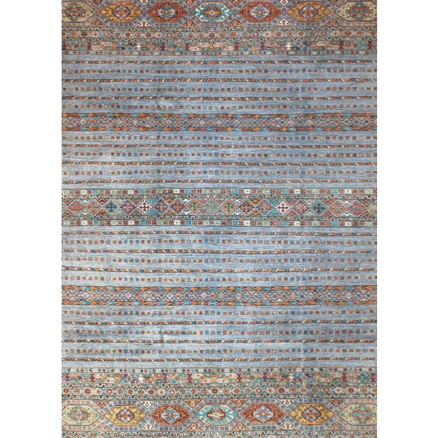 Persian Contemporary Gabbeh Rug 6'10'' X 9'8'' For Sale - Image 3 of 8