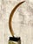 Vintage Sculptural Faux Tusk on Mirrored Pedestal For Sale - Image 11 of 12