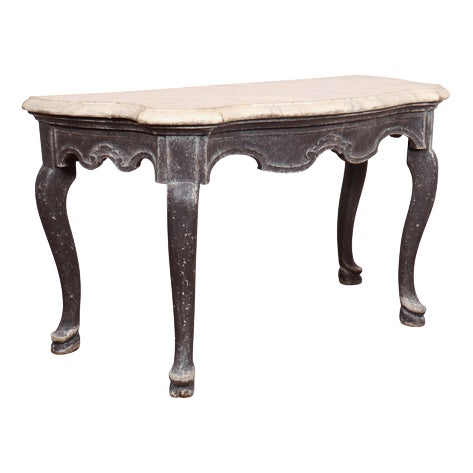 Italian Painted Console Table For Sale