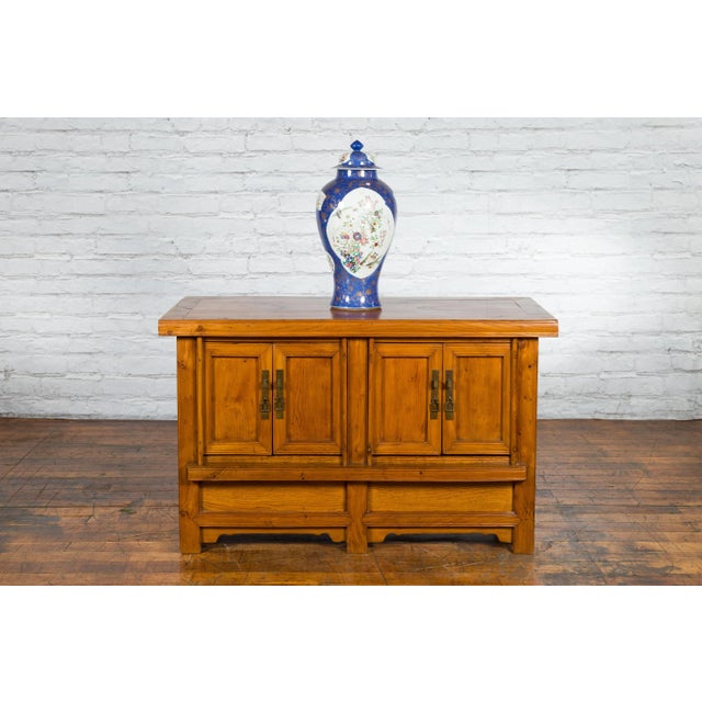 Antique Chinese Double Door Console Cabinet For Sale - Image 11 of 13